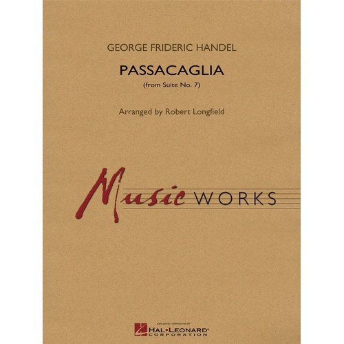 Passacaglia (From Suite No 7) Mw4 Concert Band 4 Score/Parts