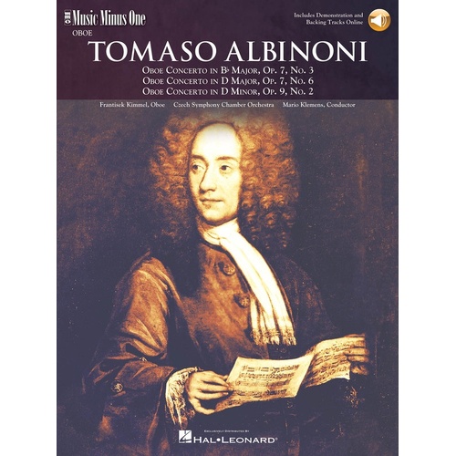 Albinoni - Oboe Concerti Op 7 No 3 and 6 Op 9 Book/2CD (Softcover Book/CD)