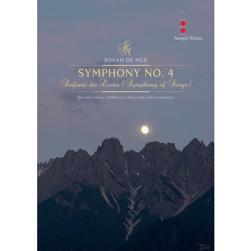 DE MEIJ - SYMPHONY NO 4 Concert Band FULL SCORE
