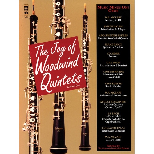 Joy Of Woodwind Quintets Vol 2 Oboe Book/CD (Softcover Book/CD)