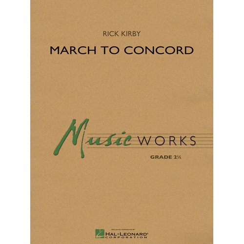 March To Concord Concert Band 2 Score/Parts