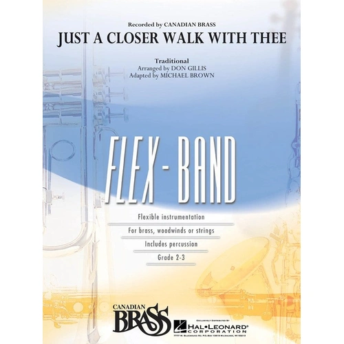 Just a Closer Walk with Thee Flex Band 2-3 SC/PTS by Hal Leonard