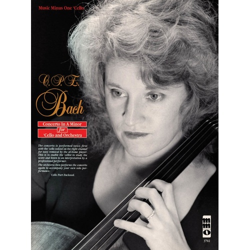Cpe Bach - Cello Concerto A Min Book/CD (Softcover Book/CD)