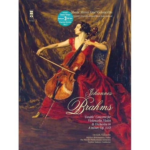 Brahms - Double Concerto Op 102 Cello Book/CD (Softcover Book/CD)