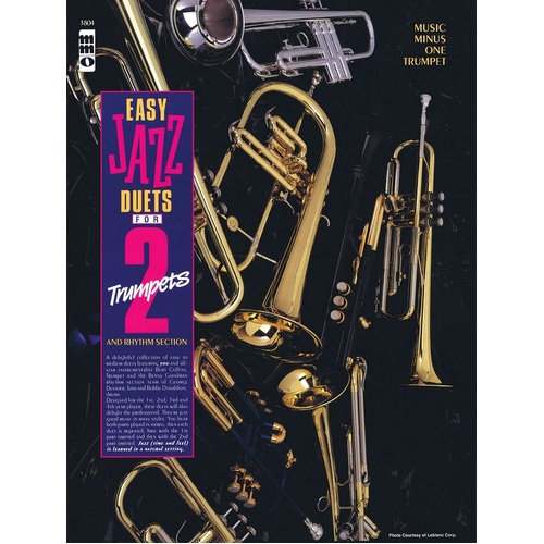 Easy Jazz Duets For 2 Trumpets/Rhythm Book/CD (Softcover Book/CD)