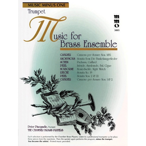 Music For Brass Ensemble Trumpet Book/CD (Softcover Book/CD)