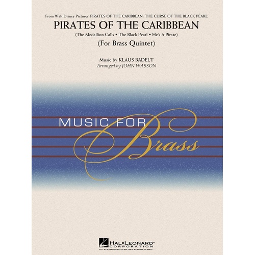 Pirates Of The Caribbean Brass Quintet Score/Parts
