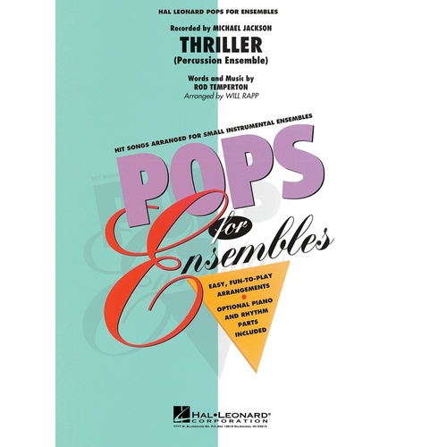 Thriller Percussion Ensemble Score/Parts