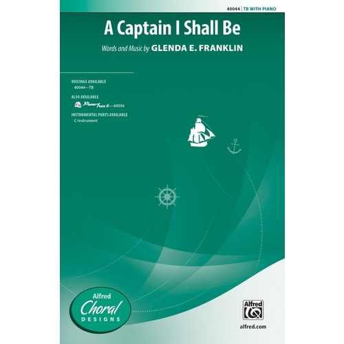 A Captain I Shall Be TTBB Choral Sheet Music