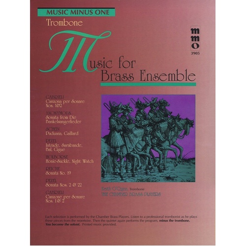 Music For Brass Ensemble Trombone Book/CD (Softcover Book/CD)