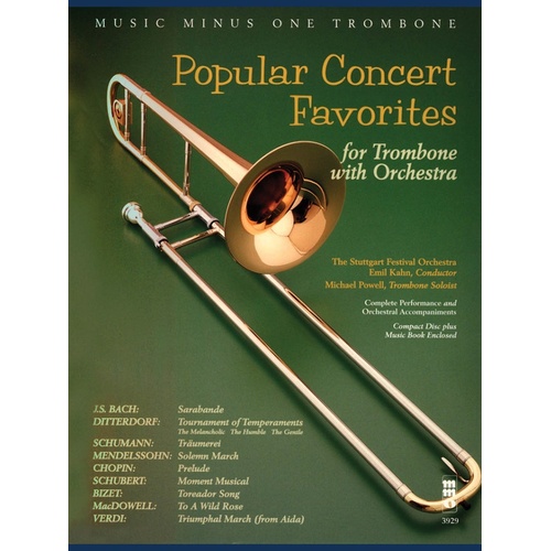 Popular Concert Favorites Trombone Book/CD (Softcover Book/CD)