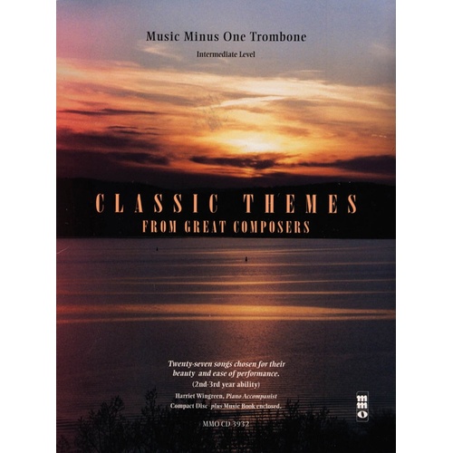 Classic Themes 27 Easy Songs Trombone 2nd-3rd Ye (Softcover Book/CD)