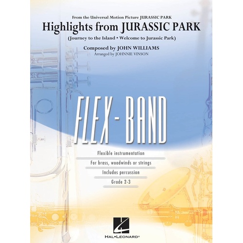 Highlights From Jurassic Park Flexband Score/Parts 