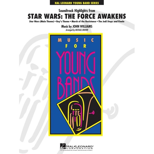 Soundtrack Highlights Star Wars Force Awakens Concert Band 3 Score/Parts 