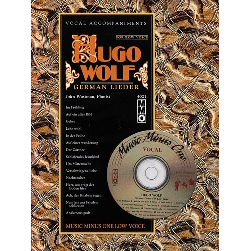 Hugo Wolf - German Lieder Low Voice Book/CD (Softcover Book/CD)