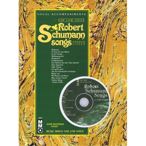 Schumann German Lieder Low Voice Book/CD (Softcover Book/CD)