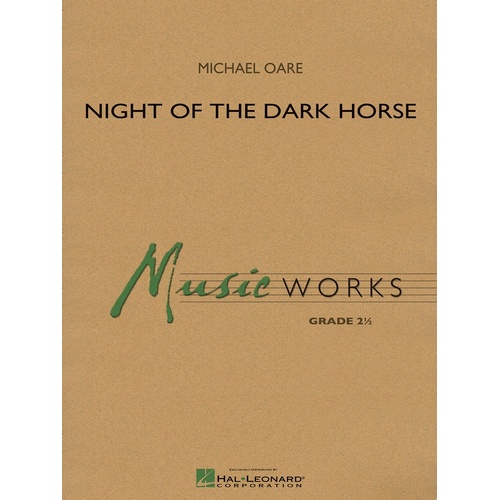 Night Of The Dark Horse Concert Band 2 Score/Parts
