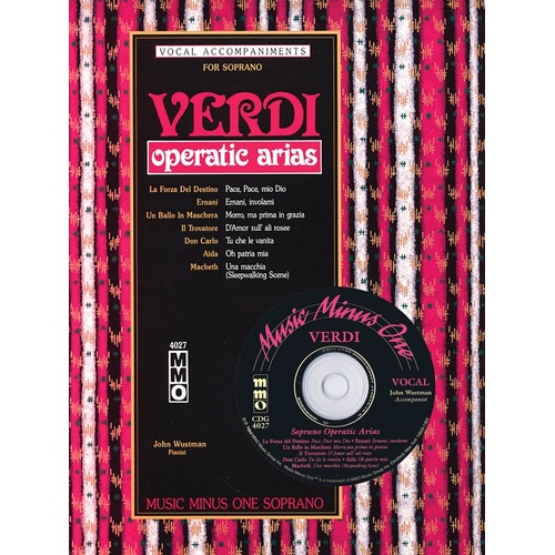 Verdi Arias For Soprano Book/CD (Softcover Book/CD)