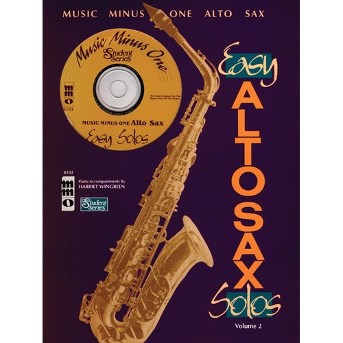 Easy Alto Sax Solos Student Edition Vol 2 (Softcover Book/CD)