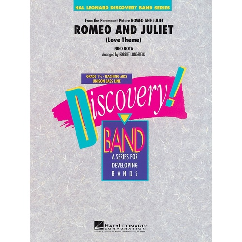 Romeo And Juliet (Love Theme) Concert Band 1.5 Score/Parts