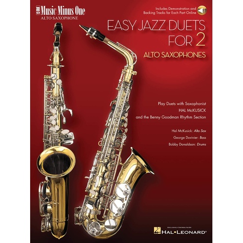 Easy Jazz Duets 2 Alto Saxs/Rhythm Book/CD (Softcover Book/CD)