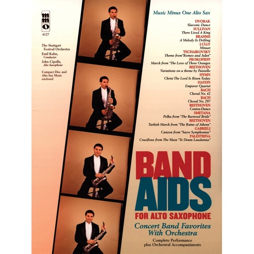 Band Aids Concert Band Favs Alto Sax Book/CD (Softcover Book/CD)