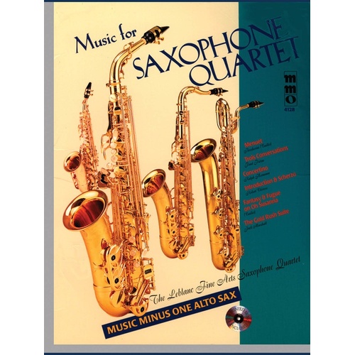 Music For Saxophone Quartet Book/CD (Softcover Book/CD)