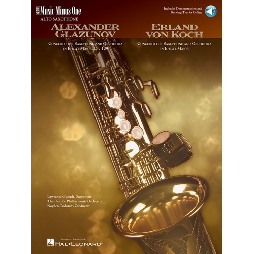 Glazunov/Von Koch - Concertos Alto Sax Book/CD (Softcover Book/CD)