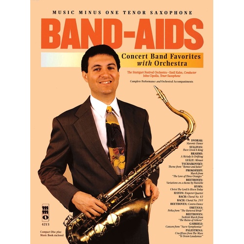 Band Aids Concert Band Favs Tenor Sax Book/CD (Softcover Book/CD)