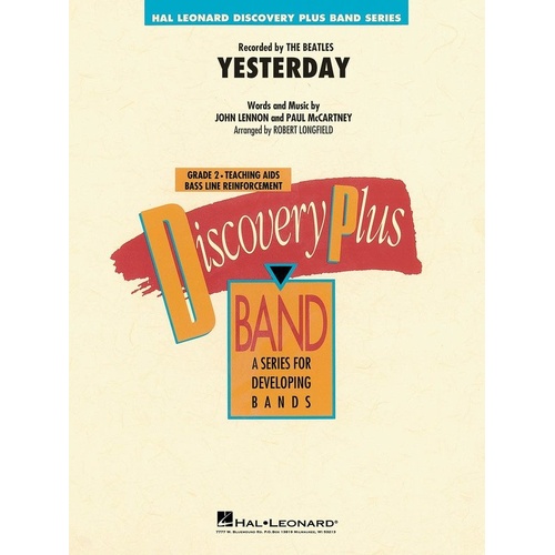 Yesterday for Concert Band - Hal Leonard - Discovery Plus Series