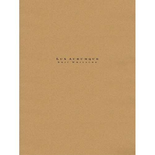 Lux Aurumque for Orchestra SC/PTS by Hal Leonard