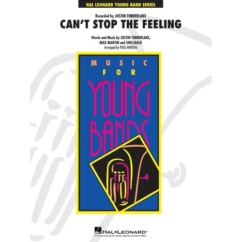 Cant Stop The Feeling Concert Band 3 Score/Parts