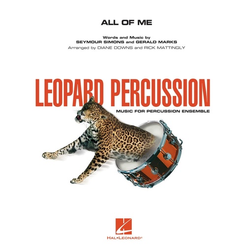 All Of Me Percussion Ensemble (Music Score/Parts)