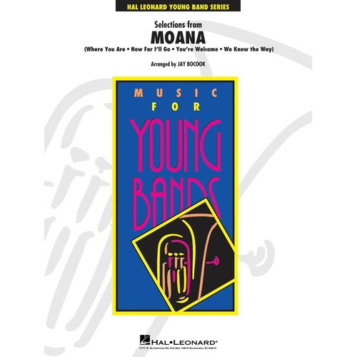Selections From Moana Concert Band 3 Score/Parts