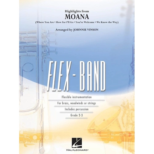 Highlights from Moana FlexBand Ensemble Arrangement