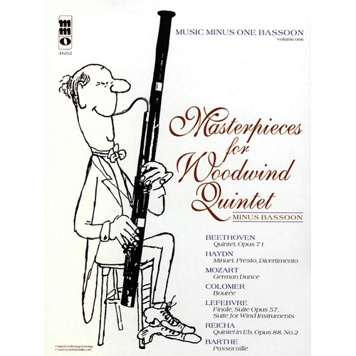 Masterpieces For Woodwind Quintet Bassoon V1 Book/CD (Softcover Book/CD)