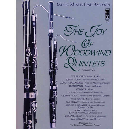 Joy Of Woodwind Quintets Bassoon V2 Book/CD (Softcover Book/CD)