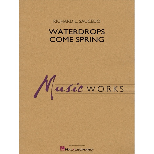 Waterdrops Come Spring Concert Band 1.5 Score/Parts