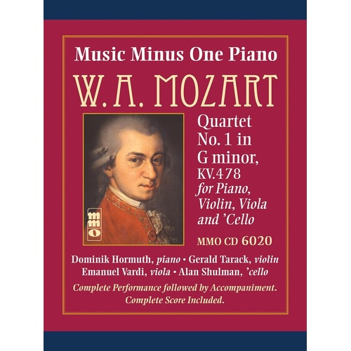 Mozart - Quartet No 1 G Min K478 Piano Book/CD (Softcover Book/CD)
