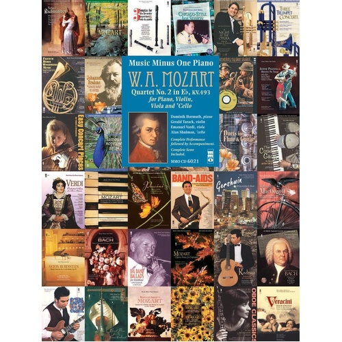 Mozart - Quartet No 2 E Flat K493 Piano Book/CD (Softcover Book/CD)