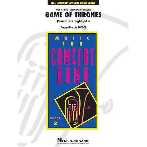 Game Of Thrones (Soundtrack Highlights) Concert Band 3 Score