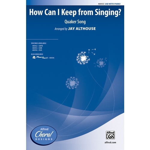 How Can I Keep From Singing SAB
