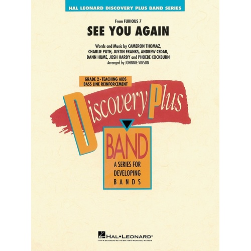 See You Again Concert Band 2 Score/Parts