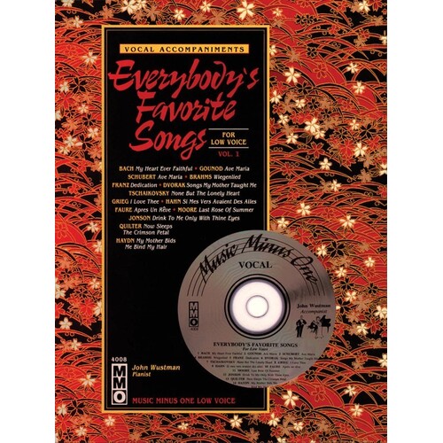 Everybodys Favorite Songs Low Voice Vol 1 Book/CD (Softcover Book/CD)