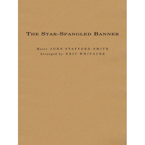 The Star Spangled Banner Concert Band 4 Score/Parts Arr Whitacre