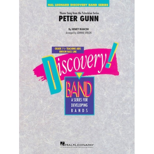 Peter Gunn CB1.5 SC/PTS - Discovery Concert Band Arrangement by Hal Leonard
