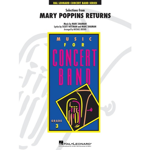Selections From Mary Poppins Returns Concert Band 3 Score/Parts