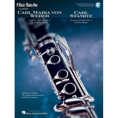 Weber Concerto No. 1 & Stamitz Concerto No. 3 for Clarinet with CDs - Music Minus One