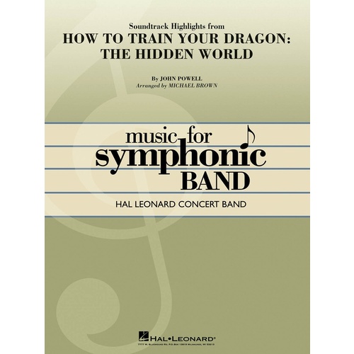 How To Train Your Dragon The Hidden World Concert Band 4 Score/Parts