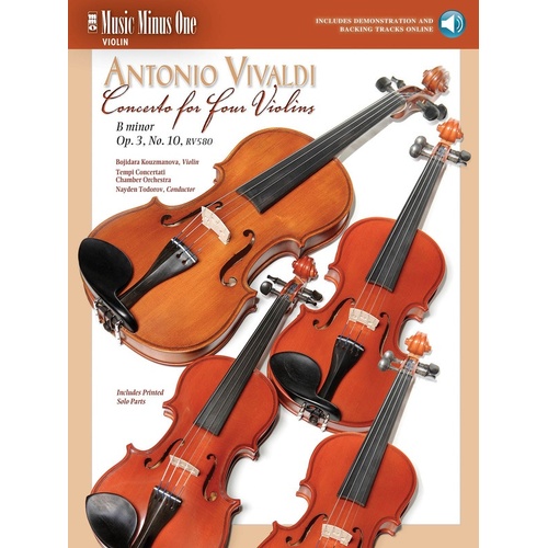 Vivaldi - Concerto 4 Violins Op 3 No 10 Book/CD (Softcover Book/CD)